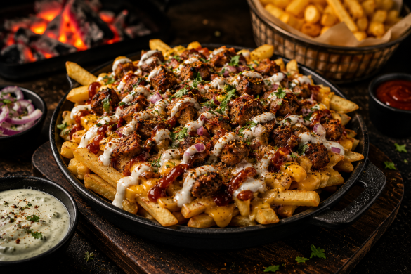 Desi BBQ Loaded Fries